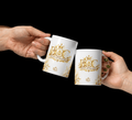 Golden Botanical White Glossy Mug – First Edition | Beauty of Creation