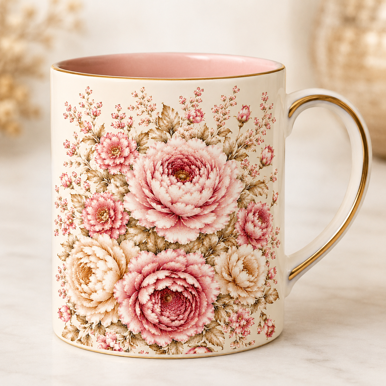 Beauty of Creation Floral Mug — Celebrate the Art of Nature