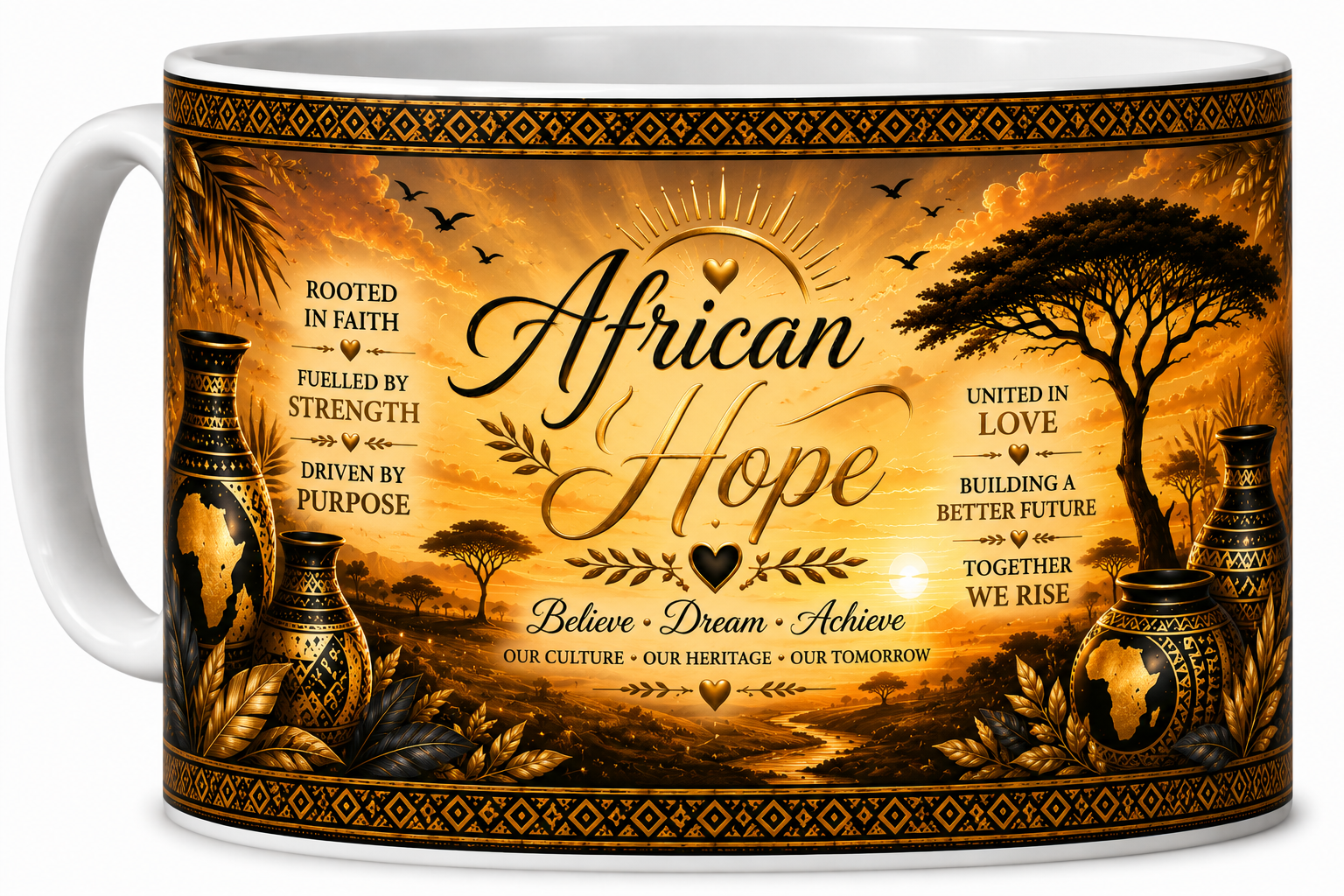 African Hope Mug — Sip with Purpose, Start with Intention