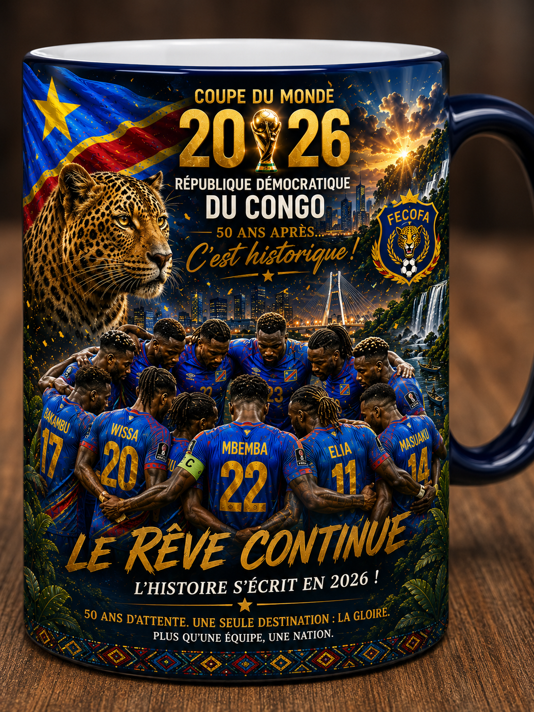 DRC World Cup 2026 Mug — Celebrate Congo's Pride