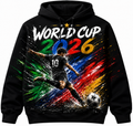 World Cup 2026 Hoodie — Striker Shot Colourful Edition