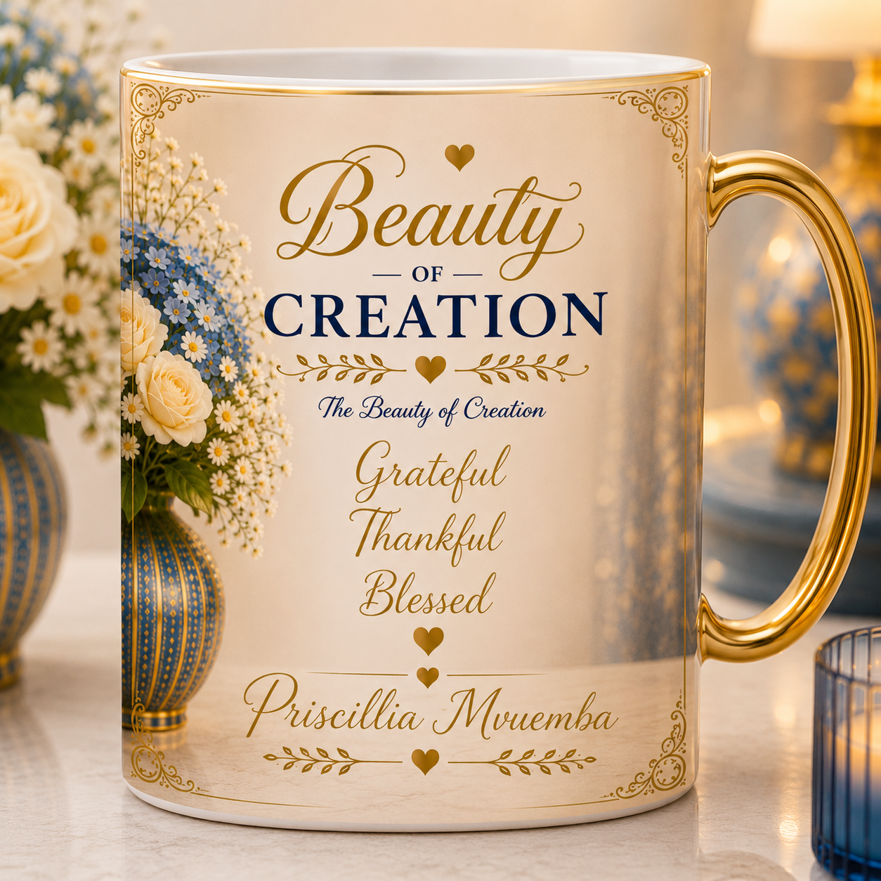Beauty of Creation Grateful & Blessed Mug — Start Every Day with a Grateful Heart